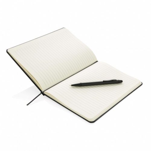 Agenda A5 standard cu pix stylus, 144 pagini, Everestus, SS, hartie, negru