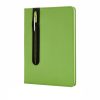 Agenda A5 coperta tare PU standard si pix metalic stylus, Everestus, SD, hartie, otel inoxidabil, verde