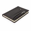 Set agenda si pix, coperta poliester 1680D si 600D, 192 pagini detasabile, Swiss Peak, RE, pu, negru