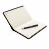 Set agenda si pix, coperta poliester 1680D si 600D, 192 pagini detasabile, Swiss Peak, RE, pu, negru