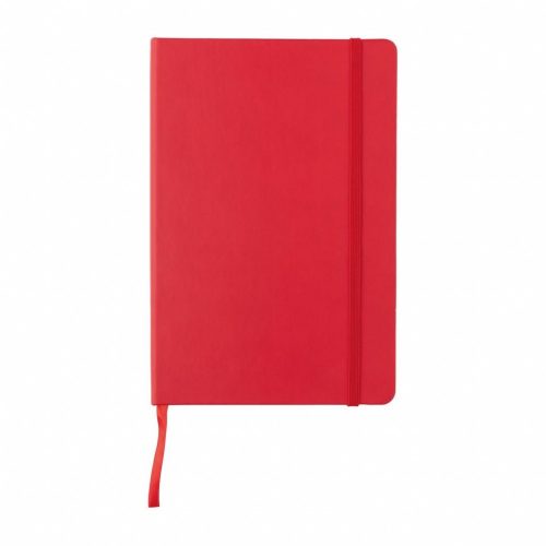 Agenda A5 deluxe cu coperta tare, Everestus, JU030, poliester, rosu