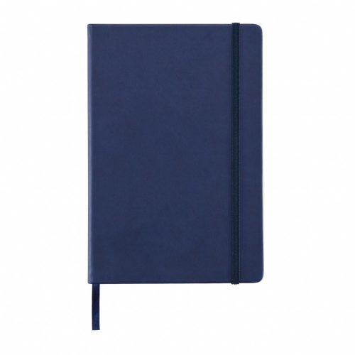 Agenda A5 cu coperta tare pu, 160 pagini cu liniatura, Everestus, HR, hartie, poliester, albastru