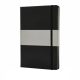 Agenda 160 pagini A5, coperta tare, Everestus, DE, hartie, poliester, negru