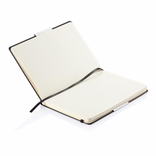 Agenda 160 pagini A5, coperta tare, Everestus, DE, hartie, poliester, negru
