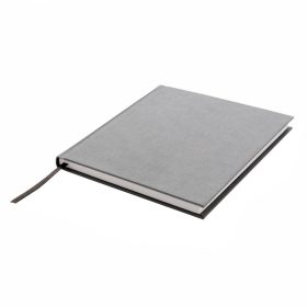   Agenda 170x200 mm, 192 pagini, snur de marcaj, Everestus, DE02, bumbac, hartie, gri