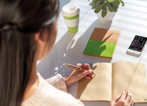 Agenda din pluta, hartie reciclabila, 160 pagini cu liniatura, Everestus, CK,  hartie, verde