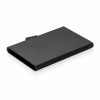 Portcard securizat RFID, Everestus, RD, aluminiu, negru, 8x64x95 mm