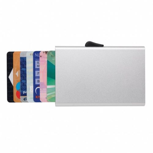 Portcard securizat RFID, Everestus, RD, aluminiu, argintiu, 8x64x95 mm