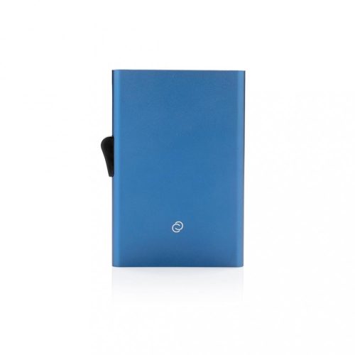 Portcard securizat RFID, Everestus, JU004, aluminiu, albastru