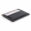 Portcard subtire securizat RFID, XD, QC, pu, negru, 3x85x115 mm, breloc inclus din piele ecologica si metal