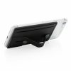 Suport de telefon 3-in-1, cu portcard RFID incorporat, Everestus, 9IA19299, Poliuretan, Negru