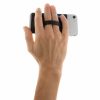 Suport de telefon 3-in-1, cu portcard RFID incorporat, Everestus, 9IA19299, Poliuretan, Negru