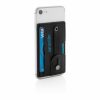 Suport de telefon 3-in-1, cu portcard RFID incorporat, Everestus, 9IA19299, Poliuretan, Negru