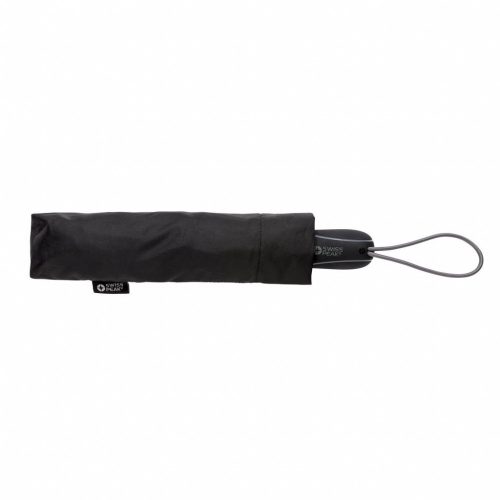 Umbrela automata 21 inch, 3 sectiuni, Swiss Peak, TR, poliester 190T, fibra de sticla, negru