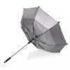 Umbrela lunga rezistenta cu deschidere si inchidere manuala, 2401E16148, XD, 96xØ120 cm, rPET, Aluminiu, Negru