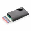 Portofel pentru carduri securizat RFID, Everestus, CE, pu, aluminiu, negru, 16x68x95 mm