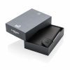Portofel pentru carduri securizat RFID, Everestus, CE, pu, aluminiu, negru, 16x68x95 mm
