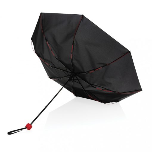 Umbrela de ploaie mini, Everestus, 21OCT0999, 56.5 x ø 97 cm, Poliester, Metal, Rosu, saculet inclus