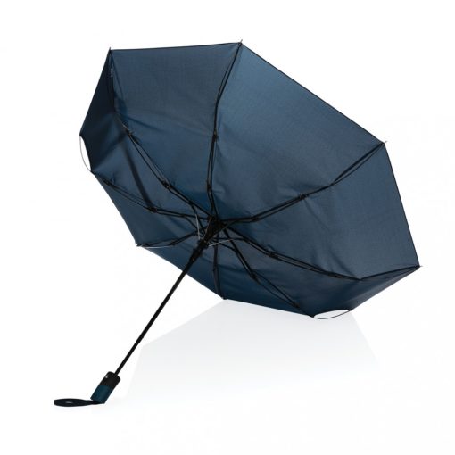 Umbrela mini cu deschidere automata, Everestus, 21OCT1008, 57 x ø 97 cm, Poliester, Albastru, saculet inclus