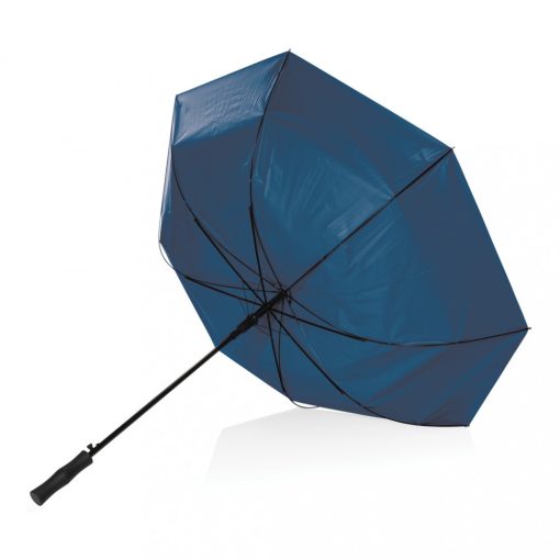 Umbrela bicolora cu deschidere automata, Everestus, 21OCT1041, 90.5 x ø 120 cm, Poliester, Metal, Albastru