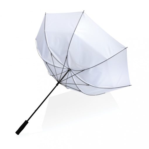 Umbrela rezistenta la vant, Everestus, 21OCT1047, 97 x ø 130 cm, Poliester, Fibra de sticla, Alb