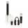 Set accesorii vin, 4 piese, 21.5xø6 cm, Everestus, 20SEP0646, ABS, Otel, Negru