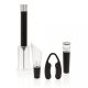 Set accesorii vin, 4 piese, 21.5xø6 cm, Everestus, 20SEP0646, ABS, Otel, Negru