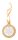 Ornament fulg de zapada pentru bradul de Craciun, Everestus, 21OCT1434, 65 x 75 x 3 mm, Bambus, Natur, Alb