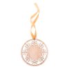 Ornament pentru bradul de Craciun, ø75x80 mm, Everestus, 20SEP0592, Lemn, Natur, Auriu