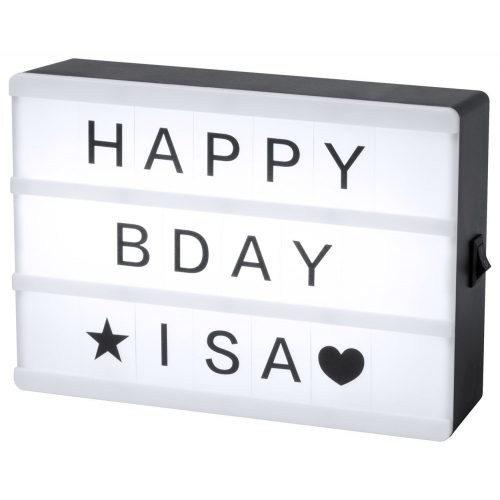 Panou luminos pentru mesaje, 150×107×41 mm, Everestus, 20FEB7813, Plastic, Alb