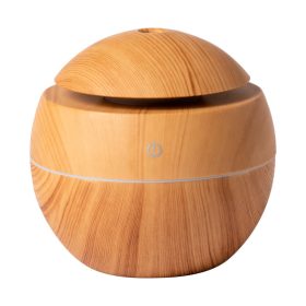   Umidificator 130 ml cu lumina led multicolora, ø100×105 mm, Everestus, 20FEB4801, Plastic, Maro