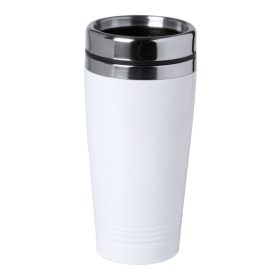   Cana termos, 450 ml, Everestus, 20IUN1743, Alb, Argintiu, Otel