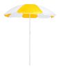 Umbrela de plaja in 2 culori, diametru 1500 mm, Everestus, 20IUN1864, Galben, Alb, Nylon, PVC, saculet inclus