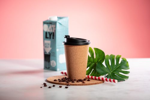 Cana de voiaj, 350 ml, Ø92x145 mm, Everestus, 20IUN0736, Natur, Pluta, Polipropilena