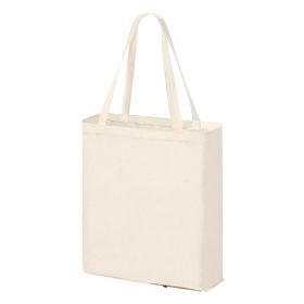   Sacosa pliabila, 21MAR2317, 345x390x100 mm, Everestus, Bumbac, Iuta, Natur, Alb