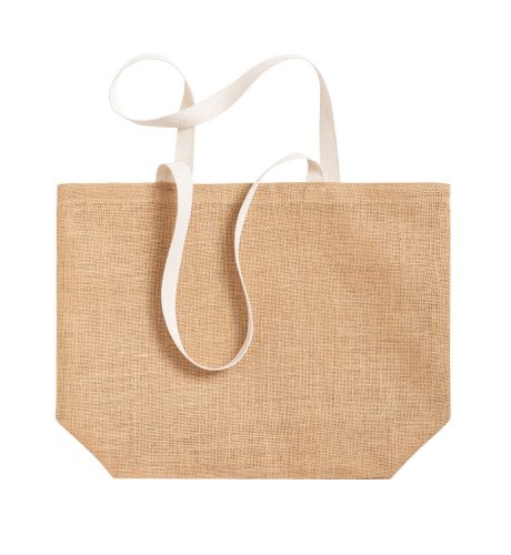 Sacosa, 21MAR2352, 480x350x150 mm, Everestus, Iuta, Bumbac, Natur, Alb