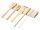 Set 5 tacamuri, 21MAR2438, 65x220x25 mm, Everestus, Bambus, Natur