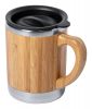Cana termos, 21MAR2714, 300 ml, Ø 80x105 mm, Everestus, Otel, Bambus, Natur