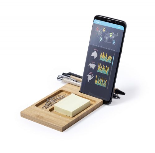 Organizator birou, Everestus, 2707232, Bambus, 90x165x9 mm, Natur