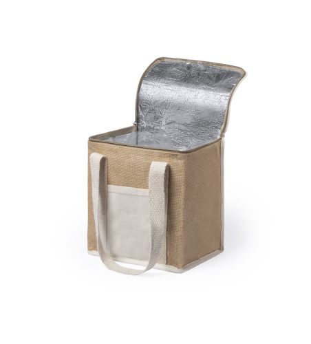 Geanta termoizolanta, Everestus, 2707396, Bumbac, Iuta, 210x230x160 mm, Natur