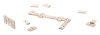Set Domino si carti de joc, Everestus, 21OCT0943, 187 x 20 x 75 mm, Lemn, Natur