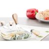 Set 4 cutite pentru branzeturi, 190×160×23 mm, Everestus, 20FEB13358, Otel inoxidabil, Lemn, Natur