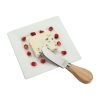 Set 4 cutite pentru branzeturi, 190×160×23 mm, Everestus, 20FEB13358, Otel inoxidabil, Lemn, Natur