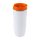 Cana termos, 400 ml, ø76×182 mm, Everestus, 20FEB16026, Otel inoxidabil, Plastic, Portocaliu, Alb