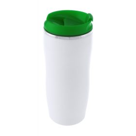   Cana termos, 400 ml, ø76×182 mm, Everestus, 20FEB16025, Otel inoxidabil, Plastic, Verde, Alb