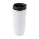 Cana termos, 400 ml, ø76×182 mm, Everestus, 20FEB16023, Otel inoxidabil, Plastic, Negru, Alb