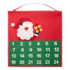 Advent calendar, 380×400 mm, Everestus, 20FEB16212, Material netesut, Rosu, Verde, 2 bastonase gonflabile incluse
