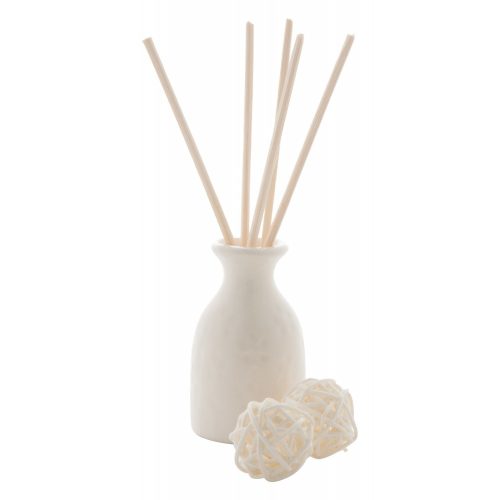Set difuzor aroma, iasomie, 9 piese, 157×89×41 mm, Everestus, 20FEB3687, Ceramica, Alb