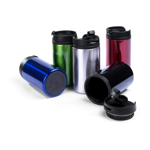 Cana termos, 280 ml, ø73×145 mm, Everestus, 20FEB15910, Otel inoxidabil, Plastic, Argintiu