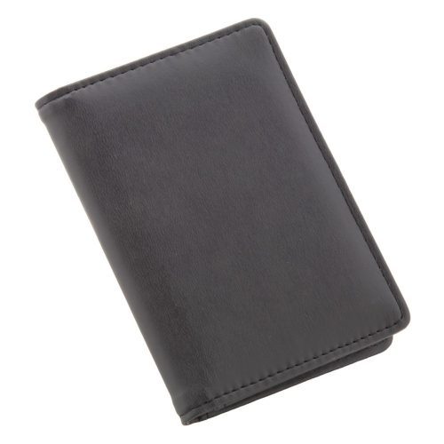 Portcard, 82×117×15 mm, Everestus, 20FEB4500, Piele ecologica, Negru